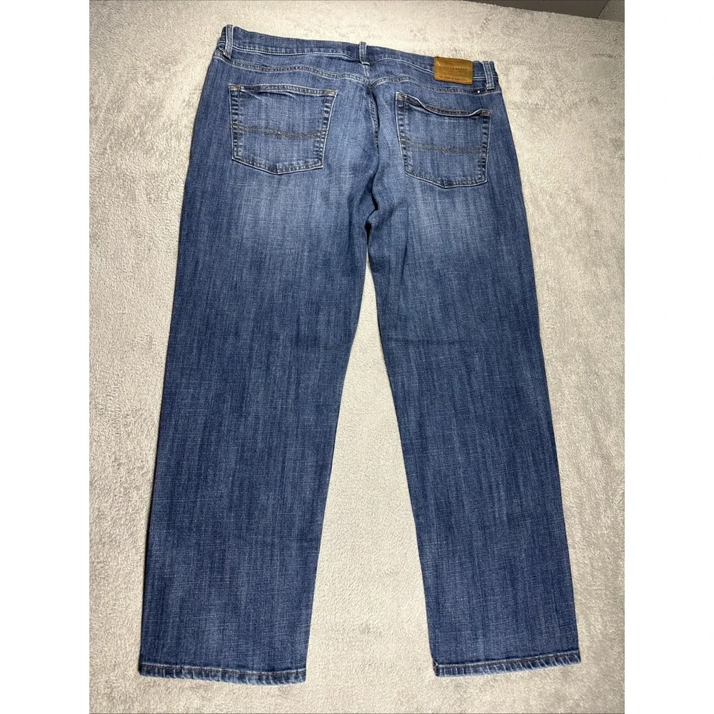 Lucky Brand 221 Original Straight Jeans Mens 40x30 Blue Denim Medium Wash